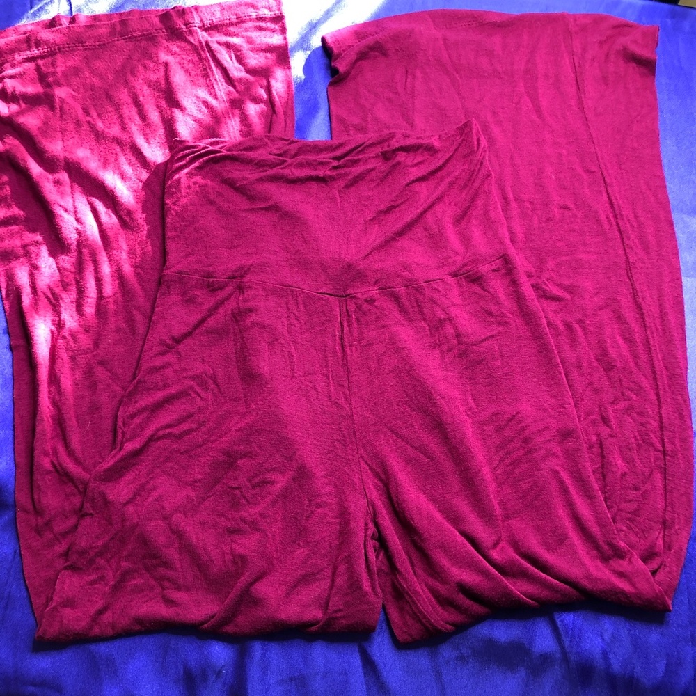 📌 Popcorn raspberry red lounge Sweat Pant
